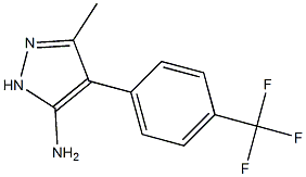 3-Methyl-4-(4-(trifluoroMethyl)phenyl)-1H-pyrazol-5-aMine Structure