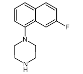 1-(7-fluoronaphthalen-1-yl)piperazine结构式