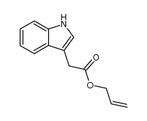 allyl 1H-indole-3-acetate structure