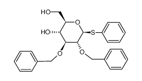 Phenyl 2,3-Di-O-benzyl-1-thio-β-D-glucopyranoside结构式