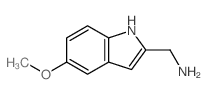[(5-甲氧基-1H-吲哚-2-基)甲基]胺结构式