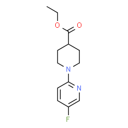 ETHYL1-(5-FLUOROPYRIDIN-2-YL)PIPERIDINE-4-CARBOXYLATE Structure