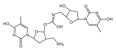 thymidylylacetamido-(3'(O)-5'(C))-5'-deoxythymidine结构式