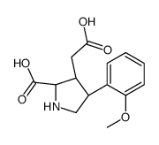 4-(2-methoxyphenyl)-2-carboxy-3-pyrrolidineacetic acid结构式