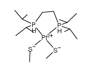 (dippe)Pt(SMe)2 Structure