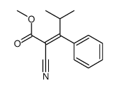 methyl 2-cyano-4-methyl-3-phenylpent-2-enoate Structure