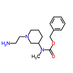 Benzyl [1-(2-aminoethyl)-3-piperidinyl]methylcarbamate结构式