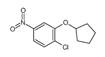 1-Chloro-2-(cyclopentyloxy)-4-nitrobenzene结构式