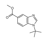 METHYL 1-(TERT-BUTYL)-1H-BENZO[D]IMIDAZOLE-5-CARBOXYLATE Structure