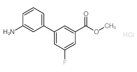 METHYL 3'-AMINO-5-FLUORO-[1,1'-BIPHENYL]-3-CARBOXYLATE HYDROCHLORIDE structure