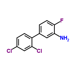 [1,1'-Biphenyl]-3-amine, 2',4'-dichloro-4-fluoro-结构式