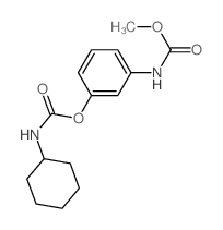 [3-(methoxycarbonylamino)phenyl] N-cyclohexylcarbamate结构式