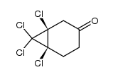 1,6,7,7-tetrachlorobicyclo[4.1.0]heptan-3-one结构式