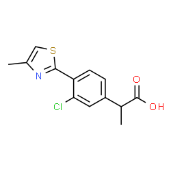 3-Chloro-α-methyl-4-(4-methyl-2-thiazolyl)benzeneacetic acid picture