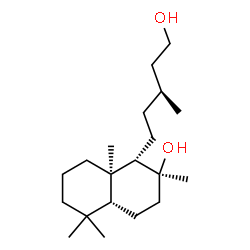 (γS,1S,4aβ)-Decahydro-2β-hydroxy-γ,2,5,5,8aα-pentamethyl-1-naphthalene-1-pentanol Structure