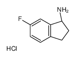 (S)-6-fluoro-2,3-dihydro-1H-inden-1-amine hydrochloride structure