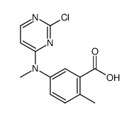 5-[(2-chloro-pyrimidin-4-yl)-methyl-amino]-2-methyl-benzoic acid Structure