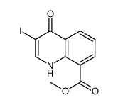 methyl 3-iodo-4-oxo-1H-quinoline-8-carboxylate Structure