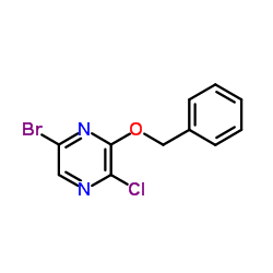 3-(Benzyloxy)-5-bromo-2-chloropyrazine结构式