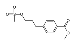 methyl 4-(3-methylsulfonyloxypropyl)benzoate Structure