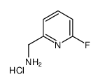 (6-fluoropyridin-2-yl)methanamine,hydrochloride结构式