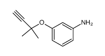 3-(3-aminophenoxy)-3-methylbutyne结构式