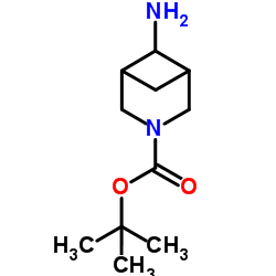 tert-butyl 6-amino-3-azabicyclo[3.1.1]heptane-3-carboxylate structure