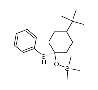 ((4-(tert-butyl)-1-(phenylthio)cyclohexyl)oxy)trimethylsilane Structure
