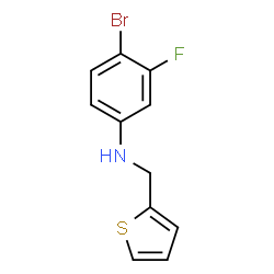 4-Bromo-3-fluoro-N-(thiophen-2-ylmethyl)aniline Structure
