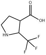 2-Trifluoromethyl-pyrrolidine-3-carboxylic acid结构式