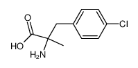 α-Methyl p-chlorophenylalanine Structure