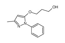 3-[(3-Methyl-1-phenyl-1H-pyrazol-5-yl)oxy]-1-propanol Structure