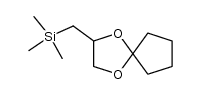 (1,4-dioxaspiro[4.4]nonan-2-ylmethyl)trimethylsilane Structure