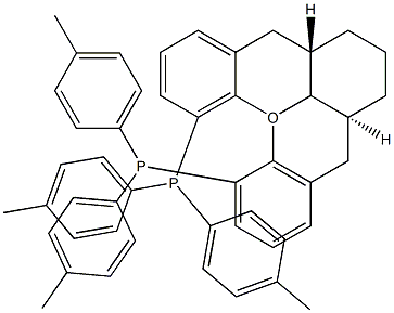 (-)-113-Bis[di(4-methylphenyl)phosphino]-(5aS8aS14aS)-5a6788a9-hexahydro-5H-[1]benzopyrano[32-d]xanthene Structure
