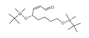 (+)-4(S)-4,8-bis(t-butyldimethylsilyloxy)-2(Z)-octen-1-al结构式