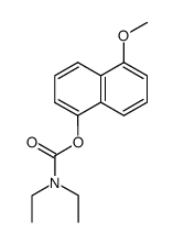 N,N-diethyl-1-carbamyloxy-5-methoxynaphthalene结构式