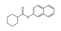 S-Naphthalen-2-yl cyclohexanecarbothioate Structure