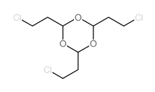 2,4,6-tris(2-chloroethyl)-1,3,5-trioxane Structure