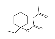 3-Oxobutanoic acid 1-ethylcyclohexyl ester Structure