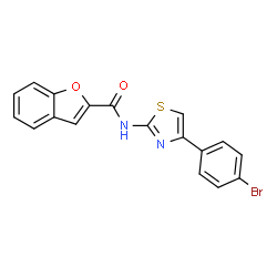 N-[4-(4-Bromophenyl)-1,3-thiazol-2-yl]-1-benzofuran-2-carboxamide Structure