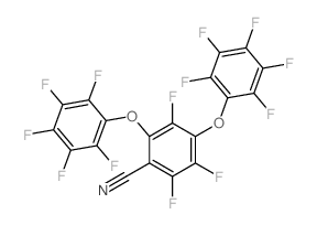 Benzonitrile,2,3,5-trifluoro-4,6-bis(2,3,4,5,6-pentafluorophenoxy)-结构式