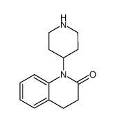 1-(piperidin-4-yl)-3,4-dihydroquinolin-2(1H)-one结构式