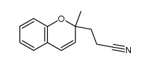3-(2-methyl-2-H-chromen-2-yl)propanenitrile Structure