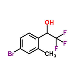 1-(4-Bromo-2-methylphenyl)-2,2,2-trifluoroethanol结构式