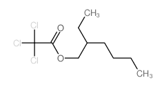 Acetic acid,2,2,2-trichloro-, 2-ethylhexyl ester structure