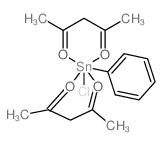 Tin,chlorobis(2,4-pentanedionato-kO,kO')phenyl- (9CI) structure