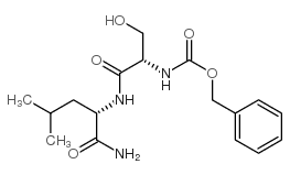 N-Benzyloxycarbonylserylleucinamide结构式