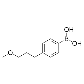 (4-(3-Methoxypropyl)phenyl)boronic acid Structure