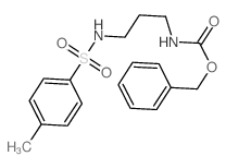 benzyl N-[3-[(4-methylphenyl)sulfonylamino]propyl]carbamate结构式