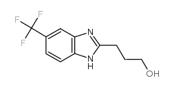 3-(5-三氟甲基)-1H-苯并[D]咪唑2-基丙-1-醇结构式